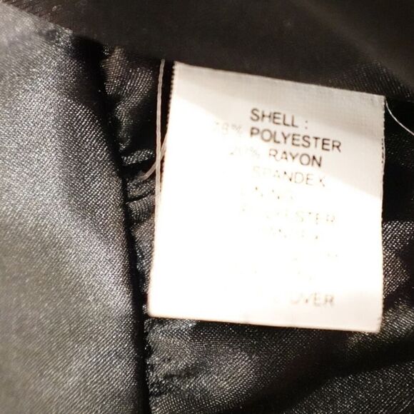 NY Collection Women's 1X Herringbone n Gold Crop Blazer - Picture 7 of 7